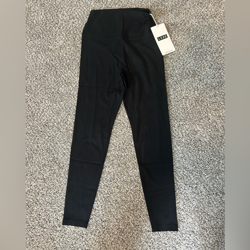 LSKD Elixir Ultra High-Rise Full Length Leggings Black Size M NWT Buttery Soft - Picture 2 of 3